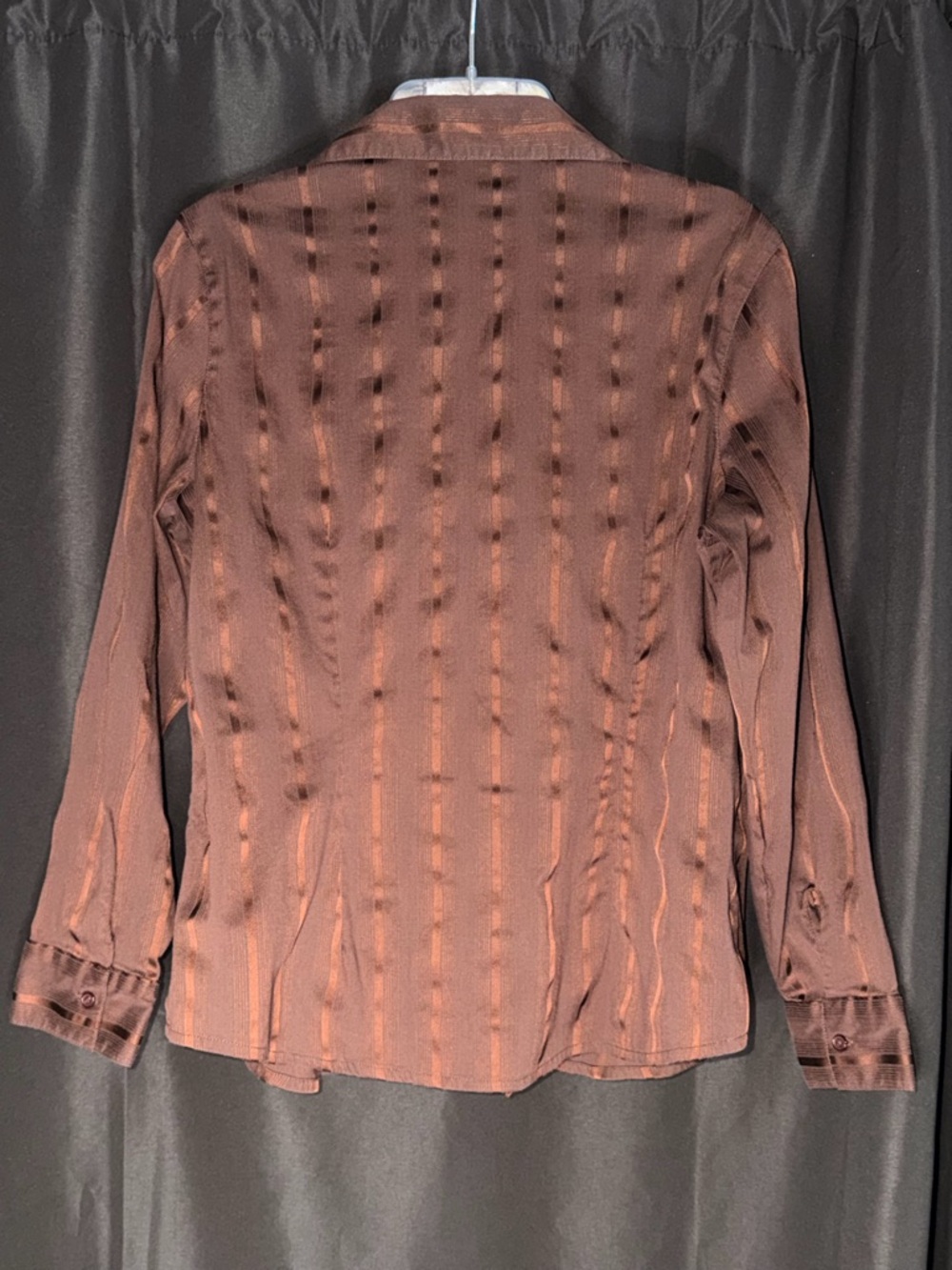 Ms.Lee Brown Button-Down Shirt Size Small - Picture 7 of 7